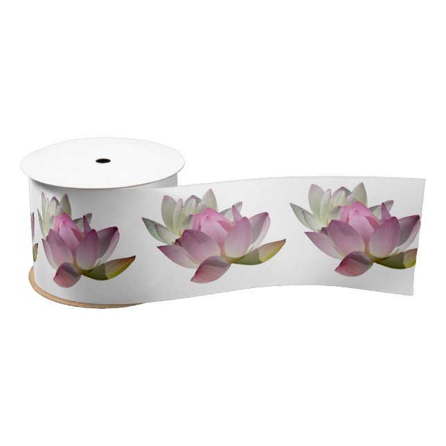 Ruban En Satin Pair of Lotus Flowers II (Bobine)