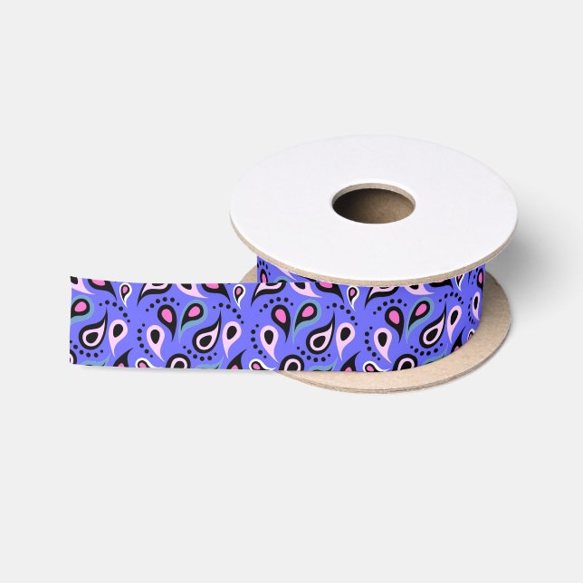 Ruban En Satin Paisley (Bobine)
