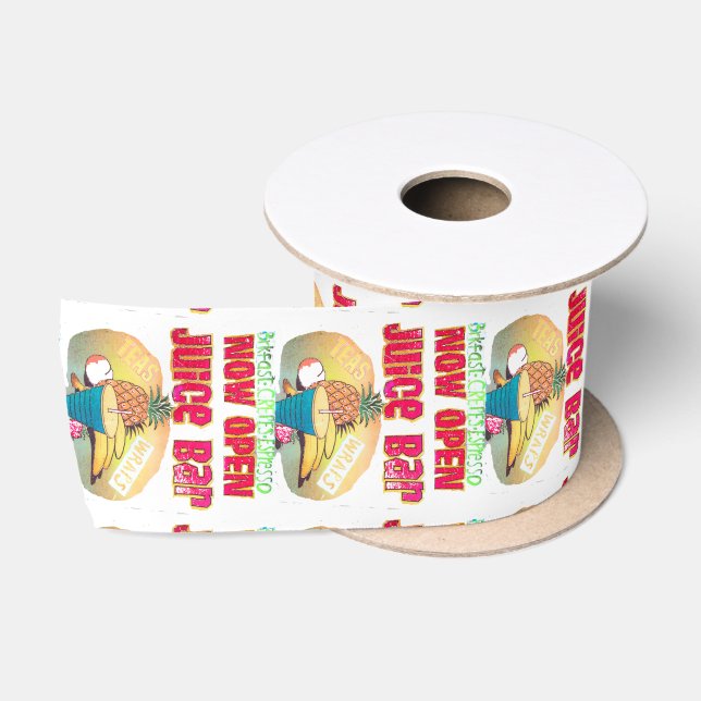 Ruban En Satin Panneau Barre de jus Thunder_Cove (Bobine)