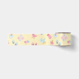 Ruban En Satin Papier d'emballage bébé Douces Commencements – Fin