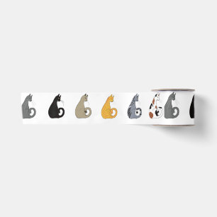Ruban En Satin Papier d'emballage Chats Kitty