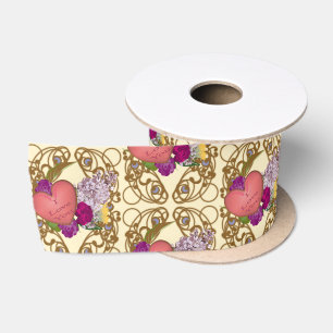 Ruban En Satin Papier d'emballage floral de la Saint-Valentin vic