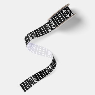 Ruban En Satin Papier d'emballage minimaliste à motif africain