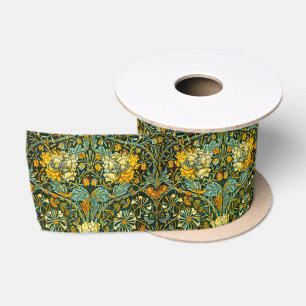Ruban En Satin Papier peint floral Chèvrefeuille Or de William Mo