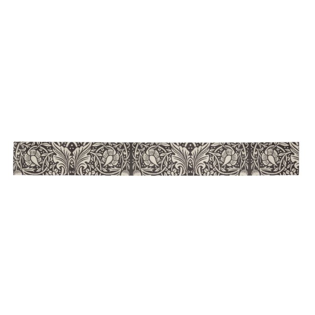 Ruban En Satin Papier peint floral Narcisse William Morris (Devant)