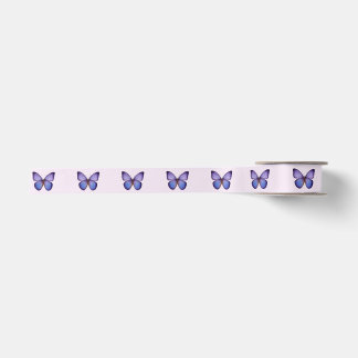 Ruban En Satin Papillon Violet Aquarelle Élégant