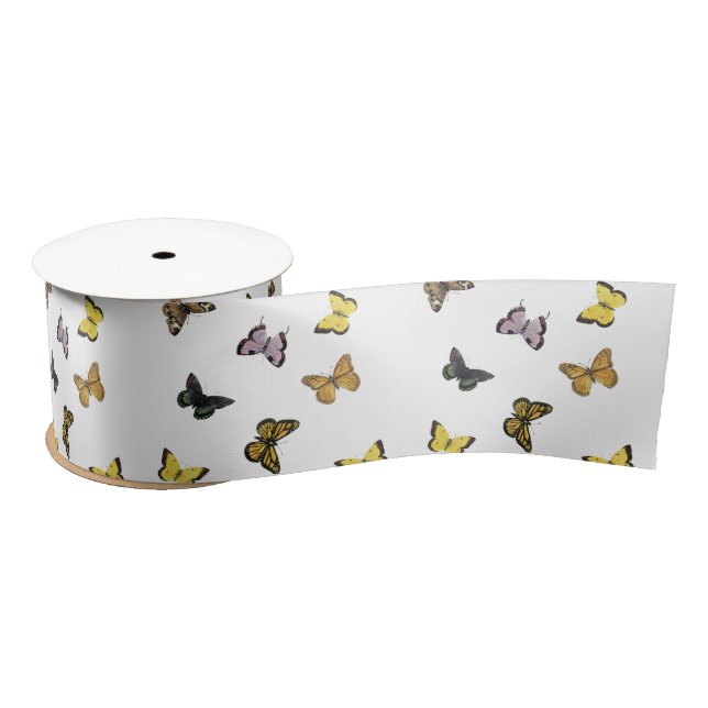 Ruban En Satin Papillons (Bobine)