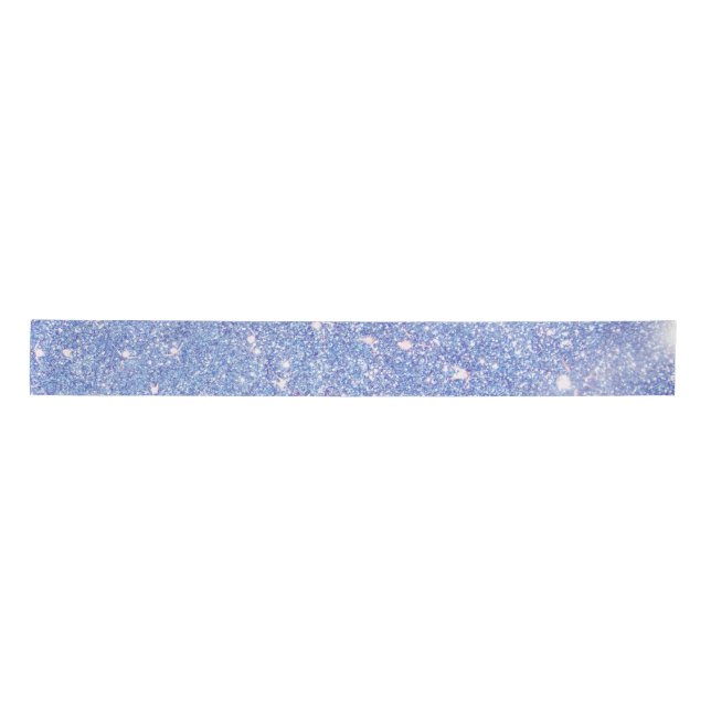 Ruban En Satin Parfait Paradise Sky Blue Sparkle Parties scintill (Devant)