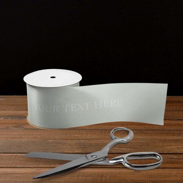 Ruban En Satin Pastel clair Turquoise Sage Vert Blanc (Light Soft Pastel Teal Sage Green White Color Satin Gift Wrap Ribbon)