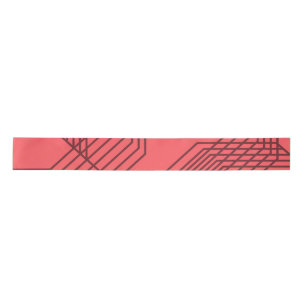 Ruban En Satin Pastel Rouge, simple, moderne, design géométrique