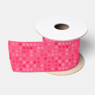 Ruban En Satin pastèque points roses