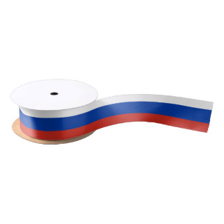 Ruban En Satin Patriotique russe de drapeau de la Russie