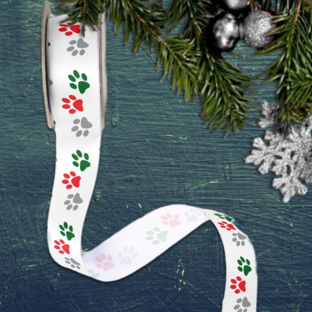 Ruban En Satin Pattes de Noël (Créateur téléchargé)
