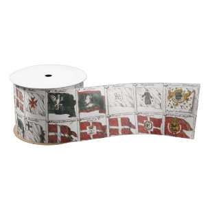 Ruban En Satin Pavillons Maritimes Anciens du Monde Poster