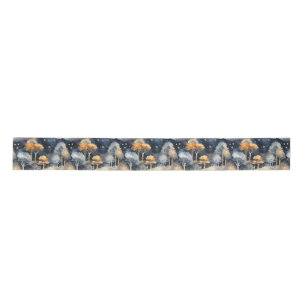 Ruban En Satin Paysage hivernal fantaisiste 