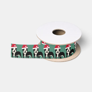 Ruban En Satin Père Noël Boston