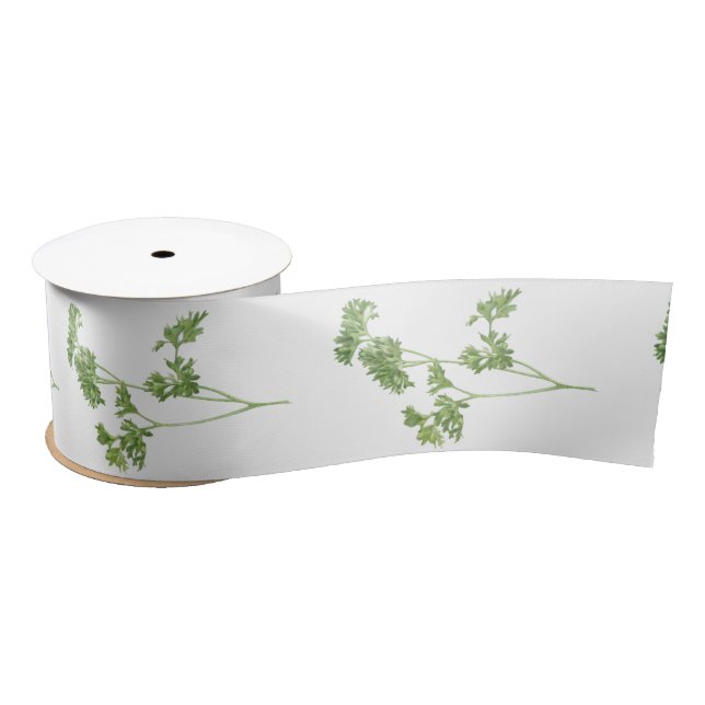 Ruban En Satin PERSIL FRAIS Ruban de satin de 7,5 cm de large (Bobine)