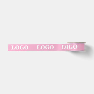 Ruban En Satin Personnalisé Votre Logo Nom Élégant Moderne Minima