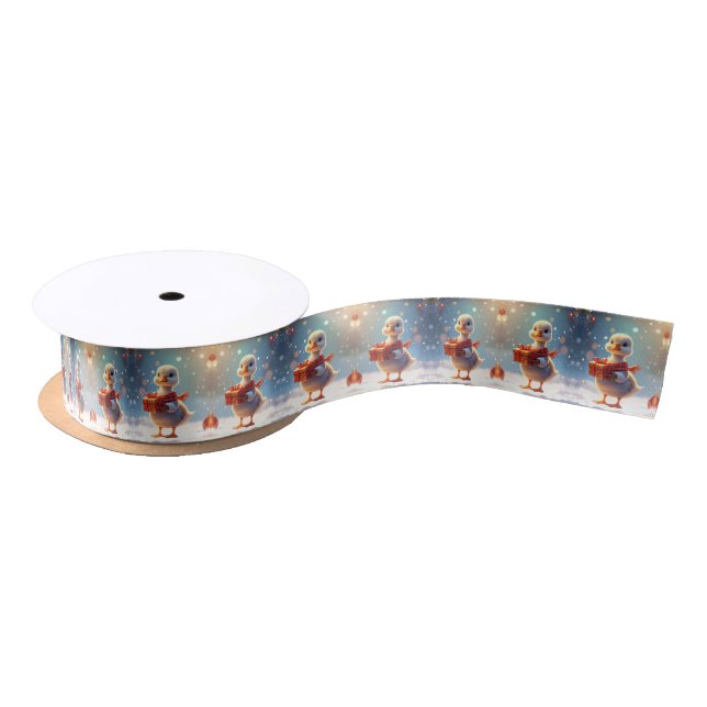 Ruban En Satin Petit Canard Ruban Satin (Bobine)