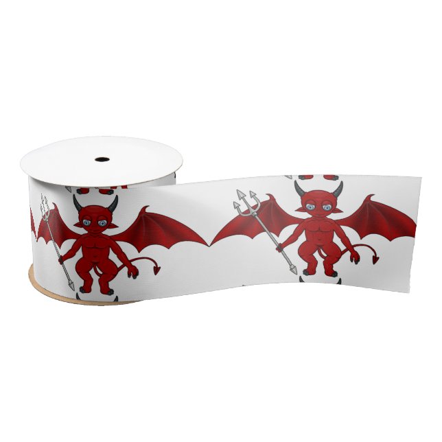 Ruban En Satin Petit diable rouge Thunder_Cove (Bobine)