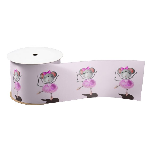 Ruban En Satin Petite souris Ballerina (Bobine)