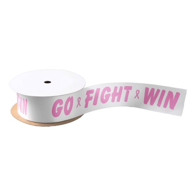 Ruban En Satin Pink Go Fight Win (Bobine)