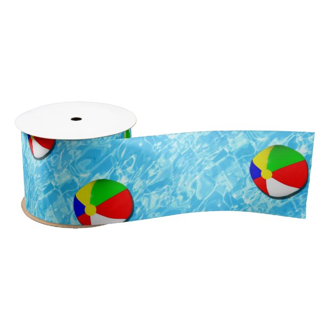 Ruban En Satin Piscine Party cadeau de natation (Bobine)