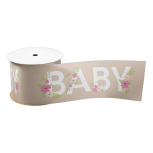 Ruban En Satin Pit Bull Dog Baby shower Pink Girl Pitbull