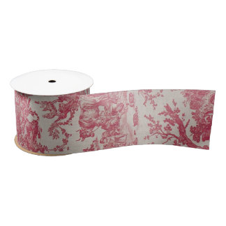 Ruban En Satin Plaisirs de la ferme 18th C Toile Ribbon