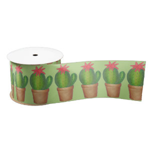 Ruban En Satin Plante de criquets vert Cactus Cactus Jardin