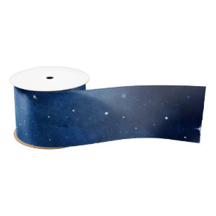 Ruban En Satin Pleine lune Ciel Lunaire Galaxie céleste Étoiles M