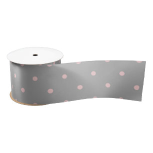 Ruban En Satin Points roses girly féminin gris mignon Pâques