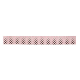 Ruban En Satin Pois rose noir