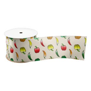 Ruban En Satin Poivrons et poivrons longs doux