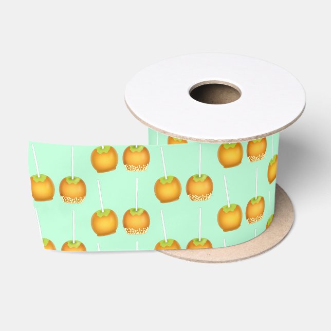 Ruban En Satin Pommes de caramel (Bobine)