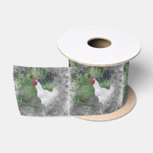 Ruban En Satin poulet animal artistique
