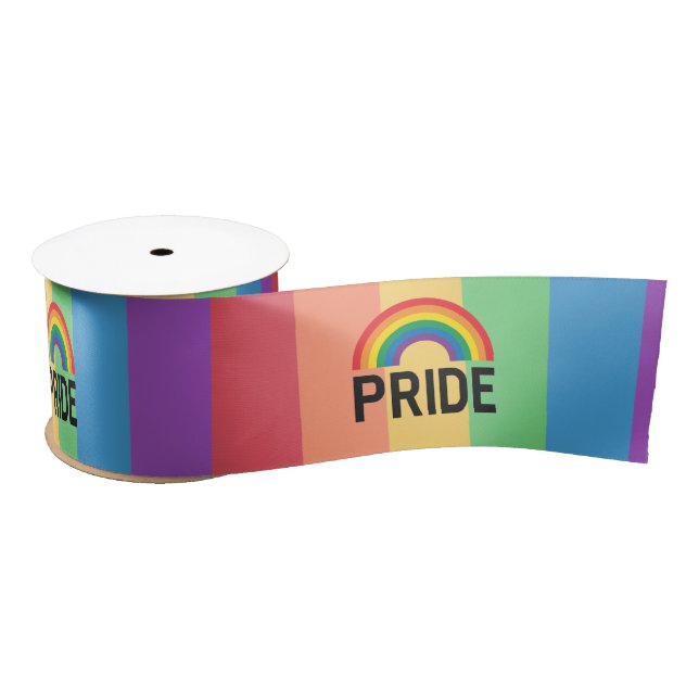 Ruban En Satin Pride arc-en-ciel (Bobine)
