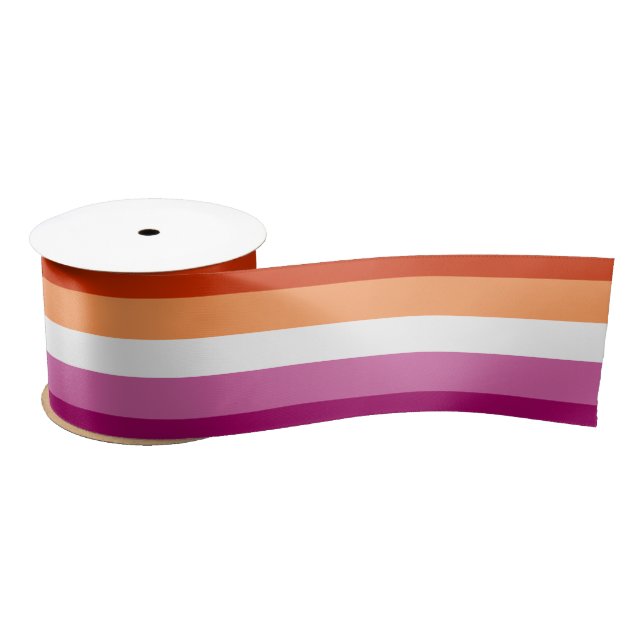 Ruban En Satin Pride lesbienne (Bobine)