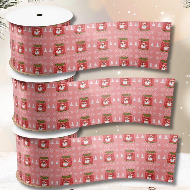 Ruban En Satin Pull moche drôle de renne motif de Noël (Créateur téléchargé)