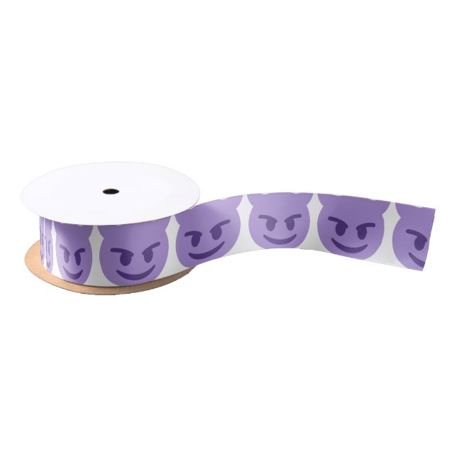 Ruban En Satin Purple Devil Emoji (Bobine)