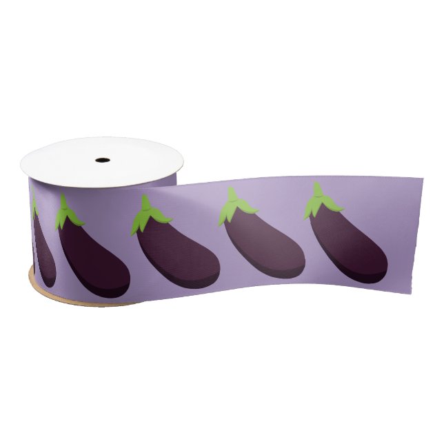 Ruban En Satin Purple Eggplant Aubergine Vegetables Party (Bobine)