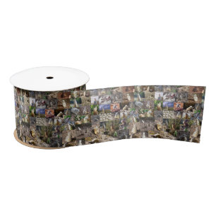 Ruban En Satin Quarante Meerkats Photo Collage,