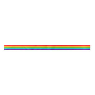 Ruban En Satin Rainbow LGBT gay flag Ribbon