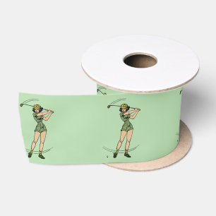 Ruban En Satin Réchauffez-vous pour Golfing Personnel Lady Golfer