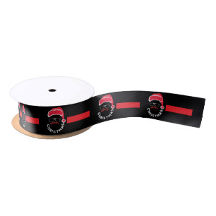 Ruban En Satin Red Black Noël