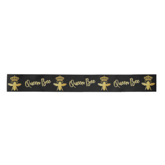 RUBAN EN SATIN REINE BEE SATIN RIBBON NOIR