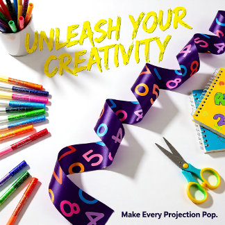 Ruban En Satin Retour à l'école nombres violets