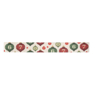 Ruban En Satin Retro “67” Christmas Ornament Flat Wrapping Paper