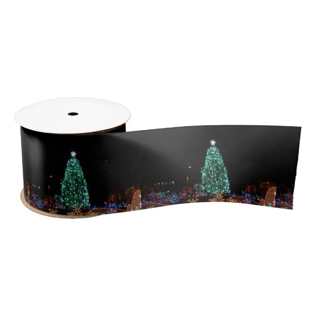 Ruban En Satin Ribbon de Noël (Bobine)