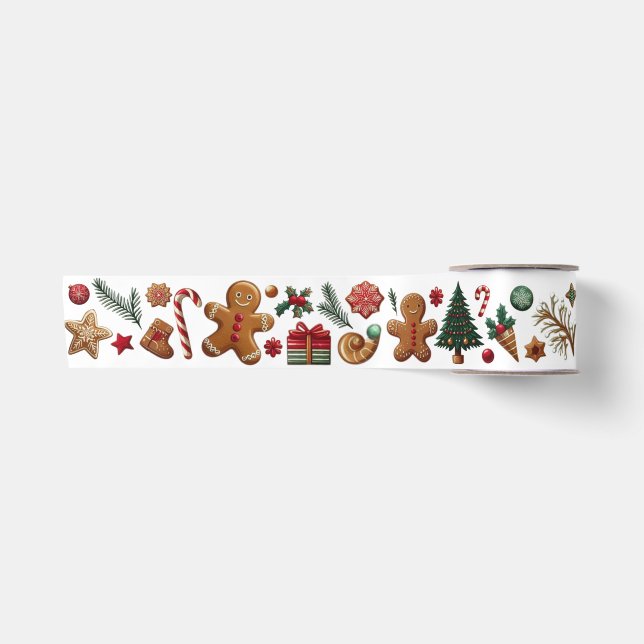 Ruban En Satin Ribbon de Noël amusant (Devant)